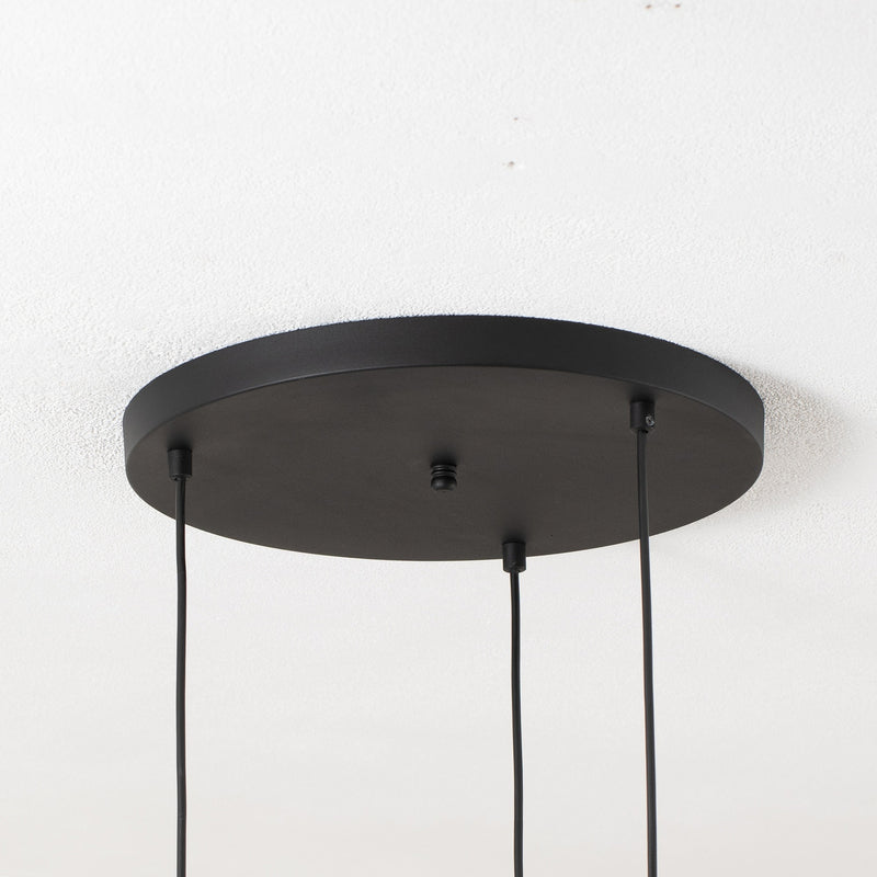 Hängelampe Goossens Smoked 051 3-flammig Glas Ø27cm E27 LED Rauch - 8681875991796