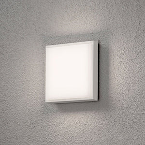 B-Ware Außenwandleuchte Wandlampe Konstsmide LED Cesena weiß matt Aluminium Kunststoff