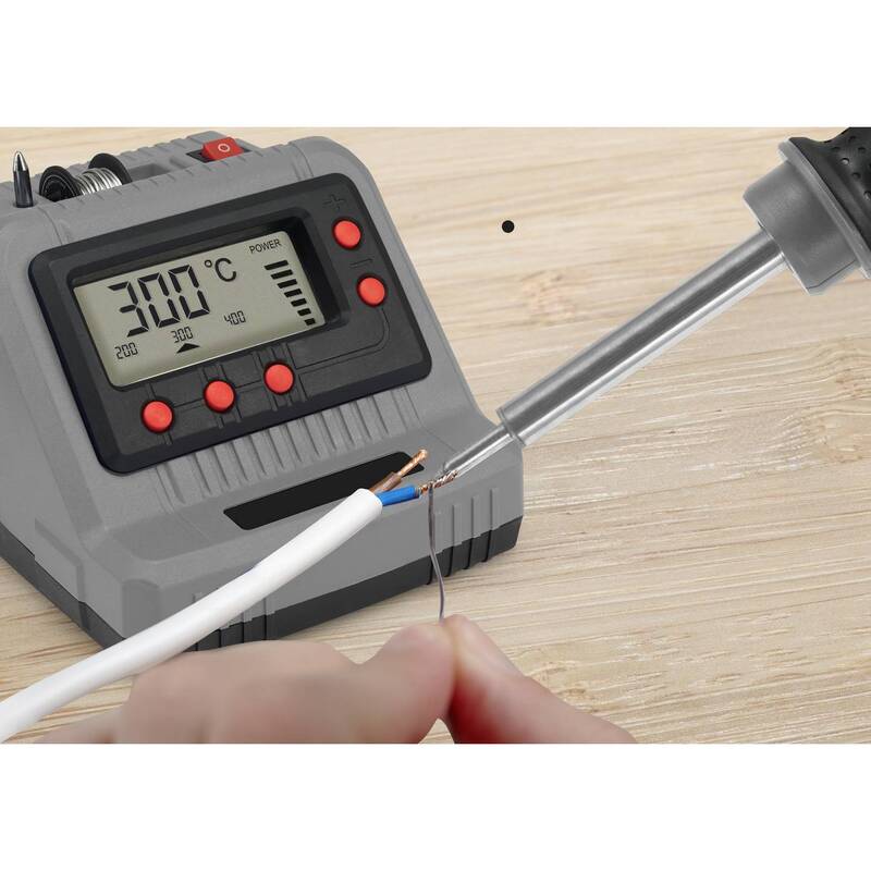 Conrad Electronic SE Lötstation Lötgerät 60W digital 200-450°C inkl. Lötzinn - 2050007675051