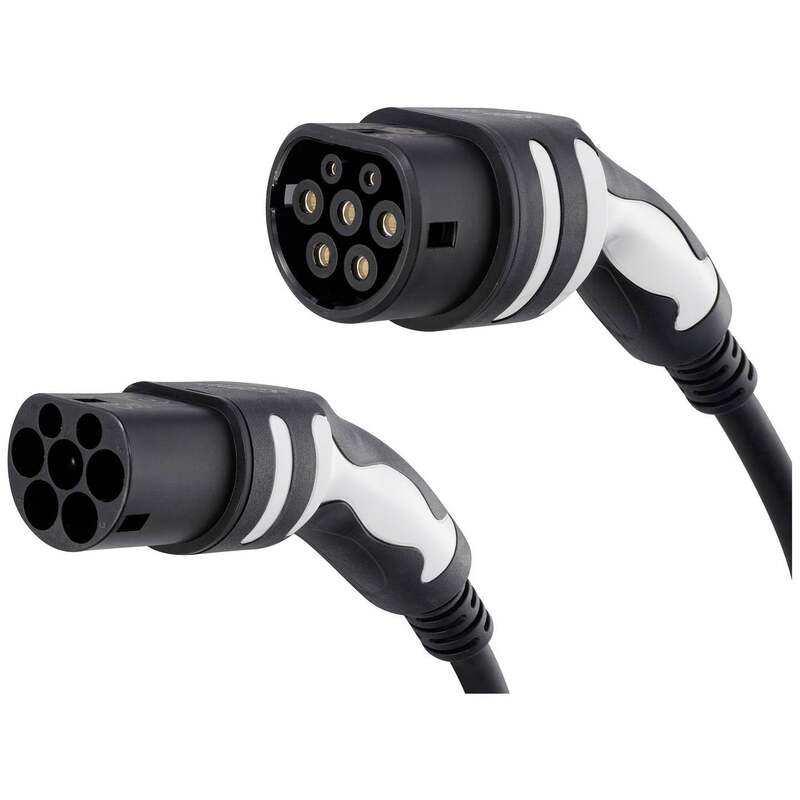 Sygonix eMobility Kabel Ladekabel Typ 2 7m Außenbereich Schwarz - 4064161292649