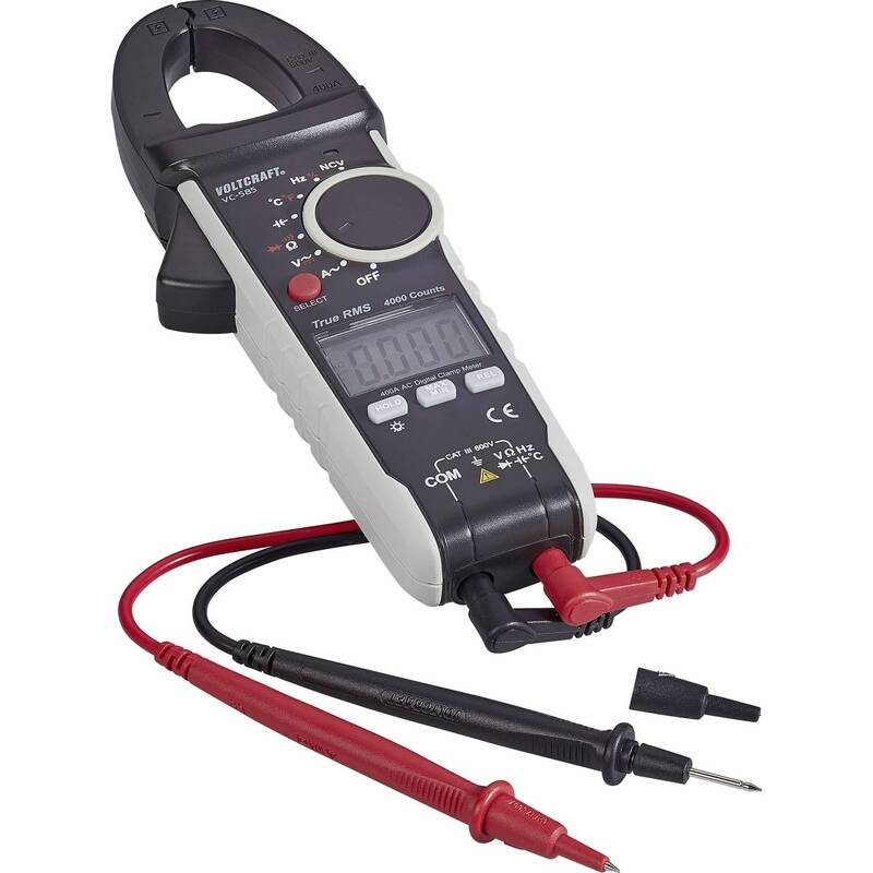 Voltcraft Stromzange VC585 digital CAT III 600V True RMS 4000 Counts kalibriert - 4016139317007