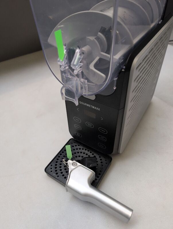 GOURMETmaxx Eismaschine Slush-Eis Frappé Milchshake Softeis 200W Schwarz-Grau - 4067522092056