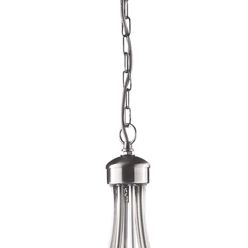 Kronleuchter Maypole satin silber 8-flammig E14 dimmbar 50 cm 60 cm Searchlight - 5053423021041