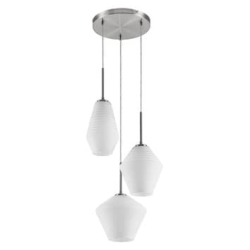 Lindby Ekkis Pendellampe Hängeleuchte Hängelampe Leuchte LED 3-fl. rund opalw181 - 4251911749311