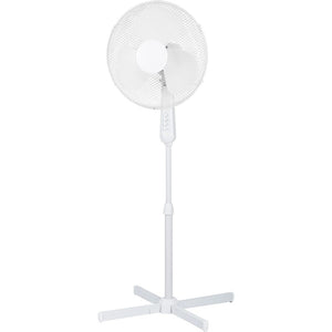 B-Ware Standventilator Weiß 40cm 120cm Neigungswinkel justierbar mobile Luftzirkulation
