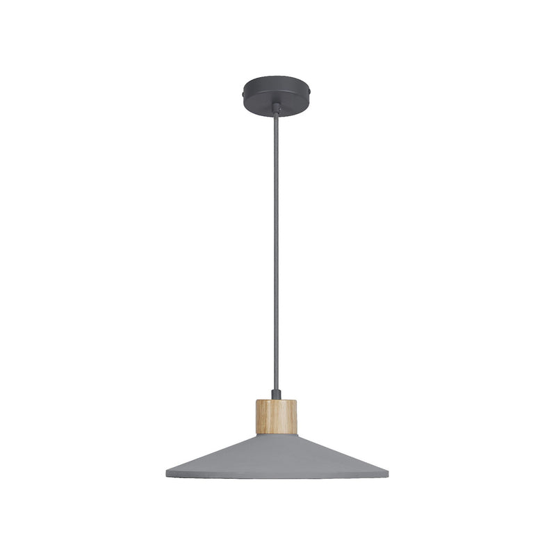 OSRAM Hängeleuchte Pendelleuchte CONCRETE WOOD Ø32cm grau holz Beton Lampe E27 - 4099854459269