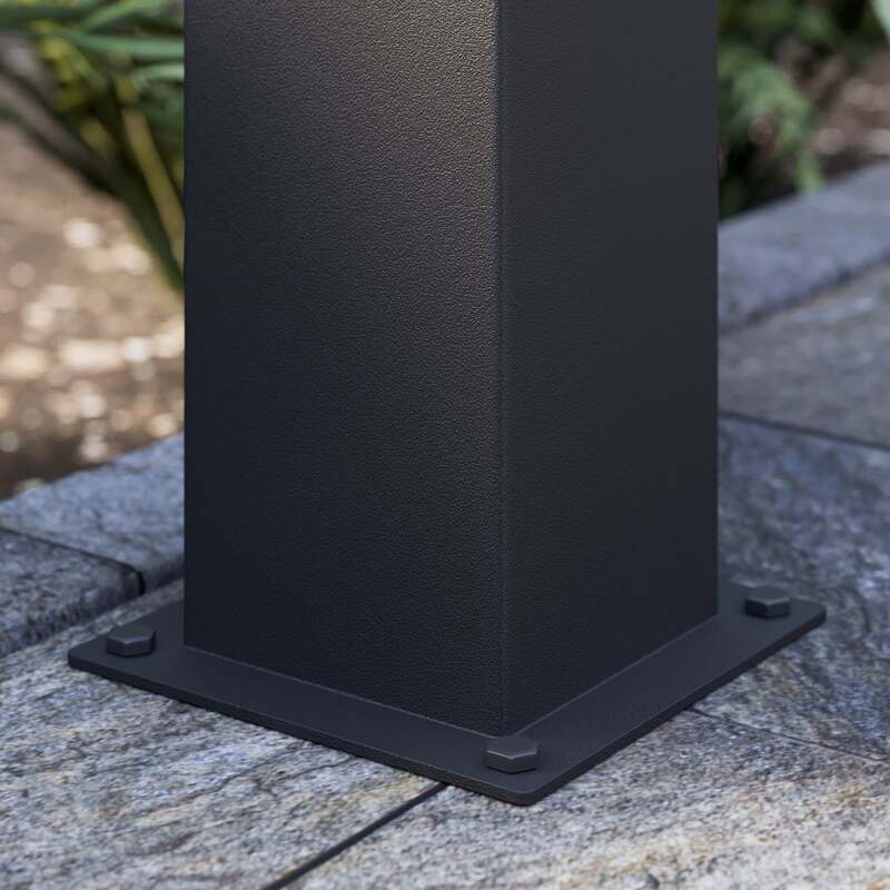 Lucande Wegeleuchte Keke Wandleuchte 70cm LED robustes Design anthrazit - 4251096576191