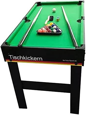 Izzy 4-in-1 Multi-Kicker Tischfußball Billard Tischtennis Air Hockey 123cm - 4047385499155