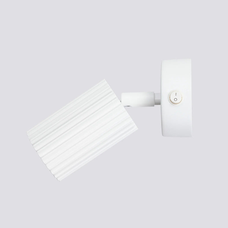 Wandstrahler Karbon Wandleuchte LED Lampe mit Schalter Aluminium weiß 16cm - 5907073000195