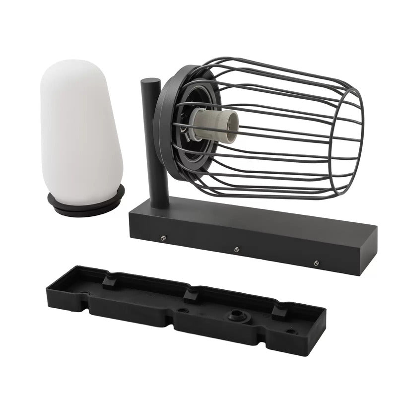 Lucande Außenwandleuchte Chandan 30 cm schwarz Alu Wandleuchte Lampe Leuchte476 - 4251911764307