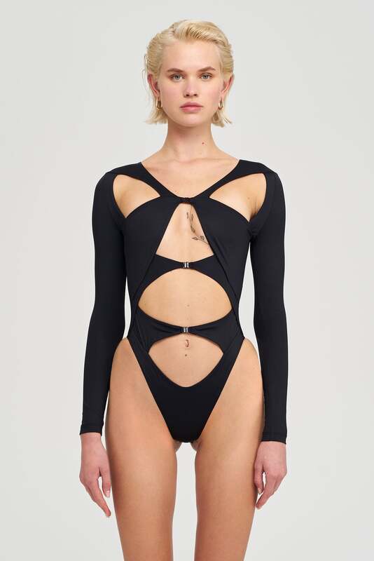 IAMNOTBASIC Bodysuit Body Mai Schwarz Größe XS Damenanzug Fashion - 8682521045184