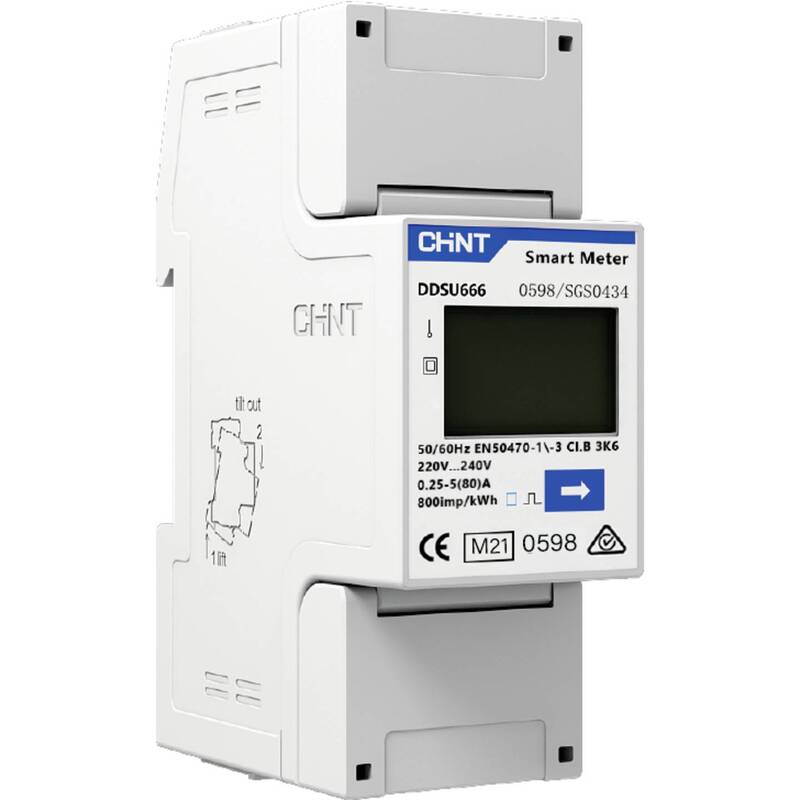Chint Wechselstromzähler G DDSU666 220/230V 5(80)A RS485 MID 313271 digital 2P - 6932103835248