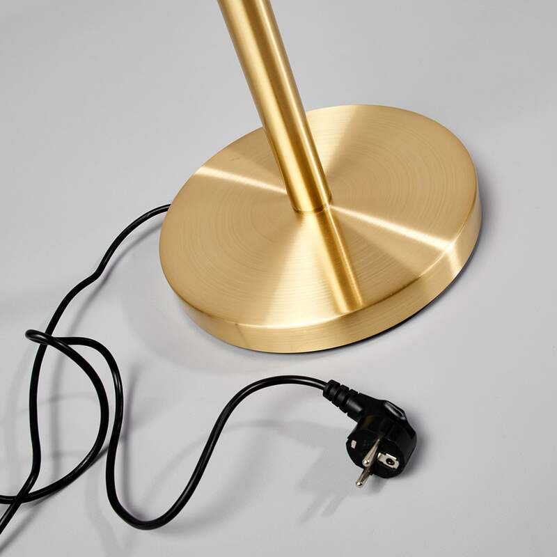 Lindby Stehlampe Elaina Leselicht LED Stehleuchte messing 183cm E27 Deckenfluter - 6291106552539