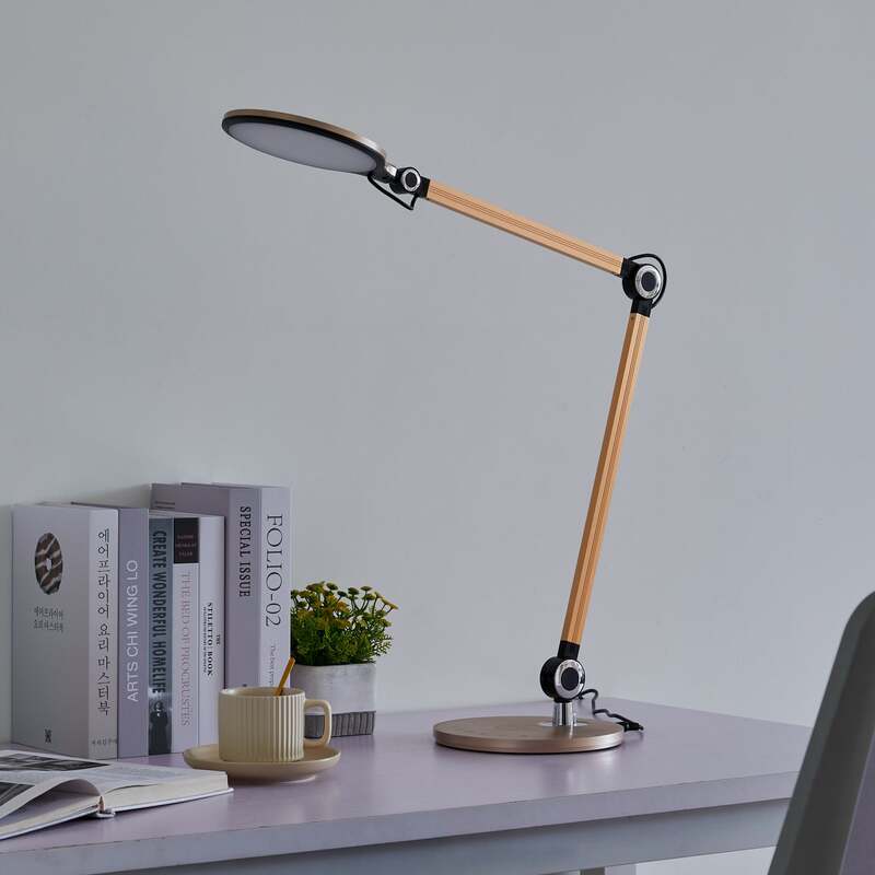 Lindby Tischleuchte Lampe Nyxaris LED dimmbar CCT gold 50cm Schreibtischlampe - 4251911775617