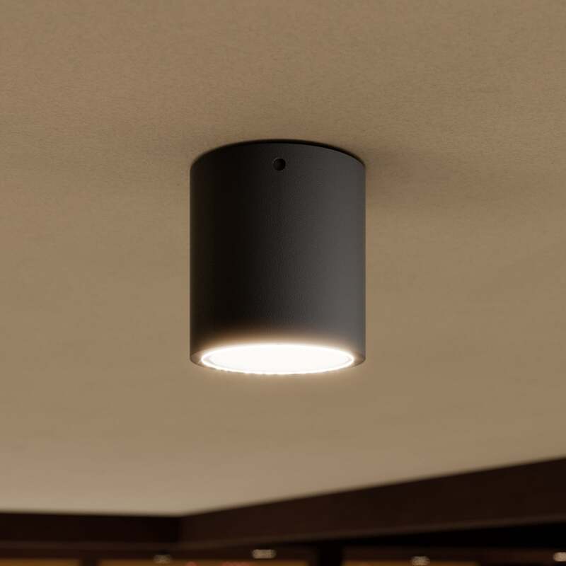 Lucande Deckenleuchte Meret LED Außenleuchte anthrazit IP54 563 Lumen 9cm Ø - 6291105701709