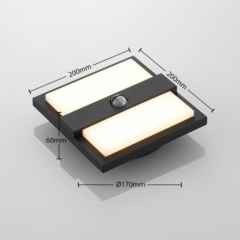 Lucande Gylfi LED-Außenwandleuchte AußenWandleuchte Wandleuchte quadratisch Sens - 4251096574432