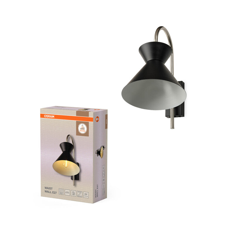 OSRAM Wandleuchte Decor Waist LED Wandlampe Lampe schwarz E27 IP20 200x275mm - 4058075846784