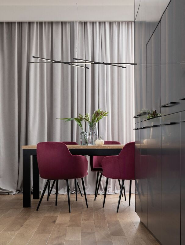 Nova Luce Pendelleuchte Hängeleuchte RACCIO LED Schwarz Warmweiß dimmbar 27 W - 5212017433893