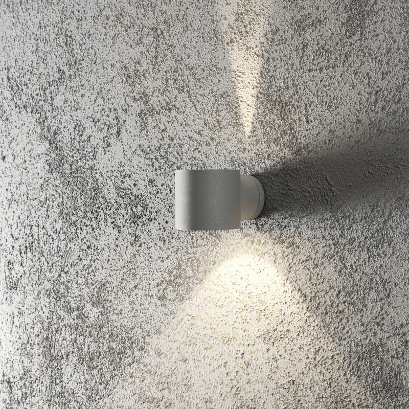Konstsmide Außenwandleuchte Modena Round grau Gartenlampe Leuchte IP44 25W - 7318307342307