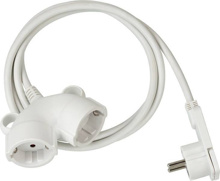 brennenstuhl Verlängerungskabel mit Winkel-Flachstecker Kabelverlängerung Kabel - 4007123662616