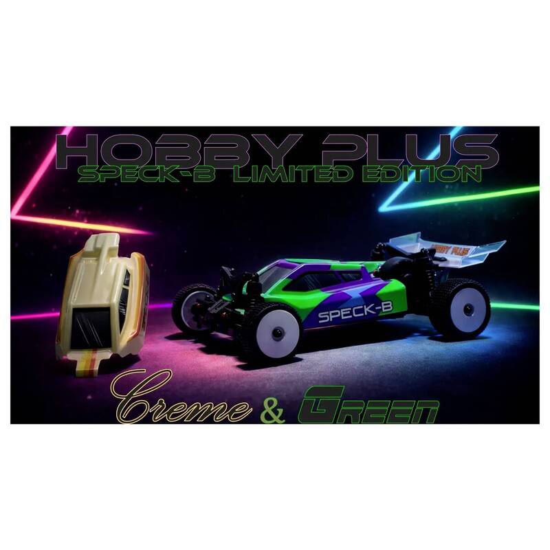 Hobby Plus RC Buggy Speck-B 1:24 2WD Elektro Modellauto Brushed Creme Grün - 4250650968588