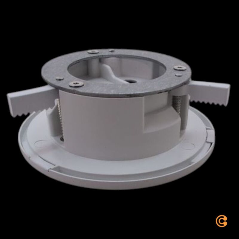 Deko Light Einbauadapter Stahl IP20 Pendelleuchte Verkehrsweiß Ø90mm 32mm hoch - 4042943184900