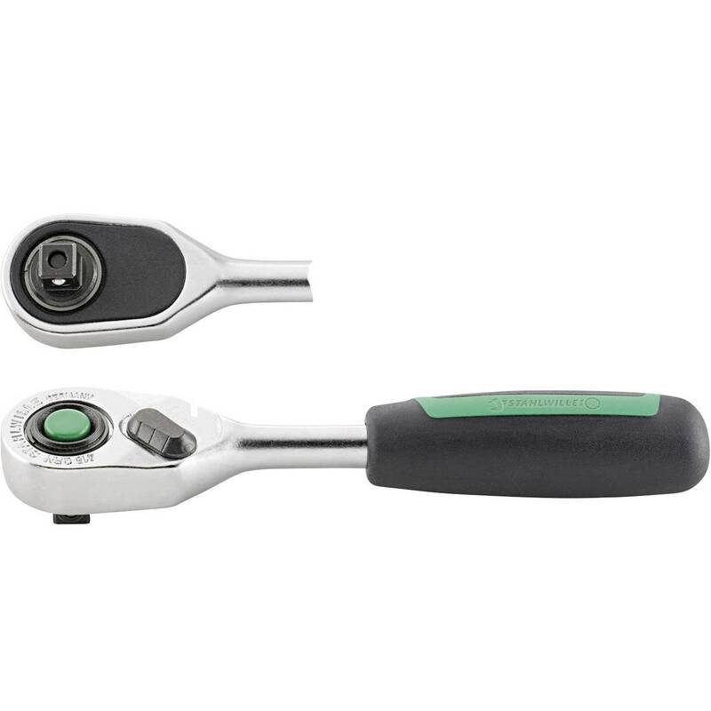 Stahlwille Umschaltknarre 1/4" (6,3 mm) 80 Zähne 117 mm verchromt Werkzeug 89g - 4018754235902