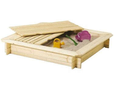 Andrewex Sandkasten Fichtenholz 120x120cm Spielplatz Garten Spielzeug Kinder - 5907051042544