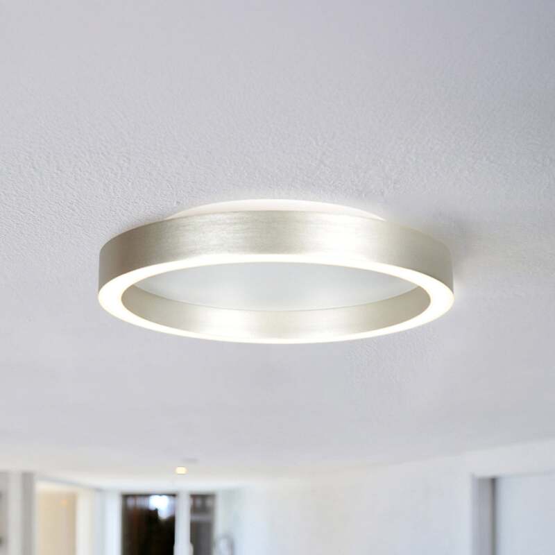 Steinhauer Deckenlampe Ringlux LED Lampe dimmbar warmweiß Metall Ø30cm grau - 8712746180916