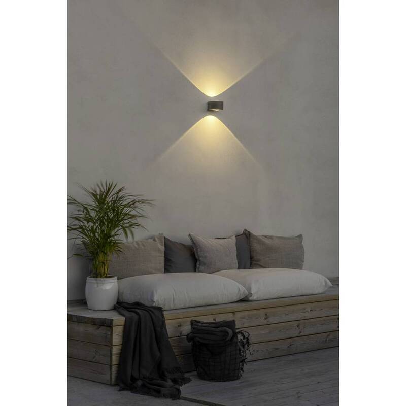 Konstsmide Außenwandleuchte Gela 7882-370 Wandleuchte LED Gartenlampe - 7318307882377