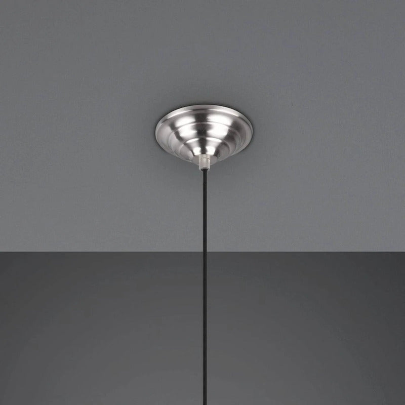 Lindby Alomira Hängeleuchte Pendelleuchte Lampe nickel Metall weiß dimmbar - 4251911748628