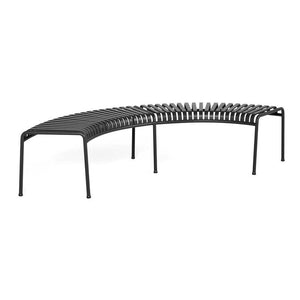 B-Ware Hay Palissade Park Bench Bank Stahlbank Dekobank Sitzbank Mittelfuß anthrazit