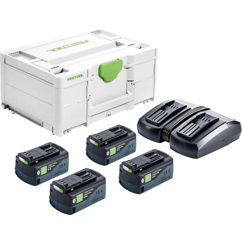 Festool Energie Set Akkupack Batterien Schnellladegerät Systainer Akku Ladegerät - 4014549417515