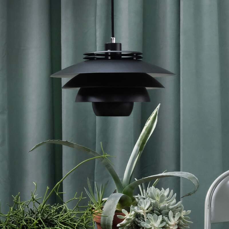 Dyberg Larsen Ejka Hängeleuchte Hängeleuchte Lampe Leuchte E27 Metall schwarz - 5704709064442