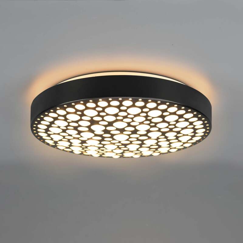 Reality Deckenlampe Chizu LED dimmbar RGB Lampe Leuchte schwarz Ø40,5cm - 4017807538328