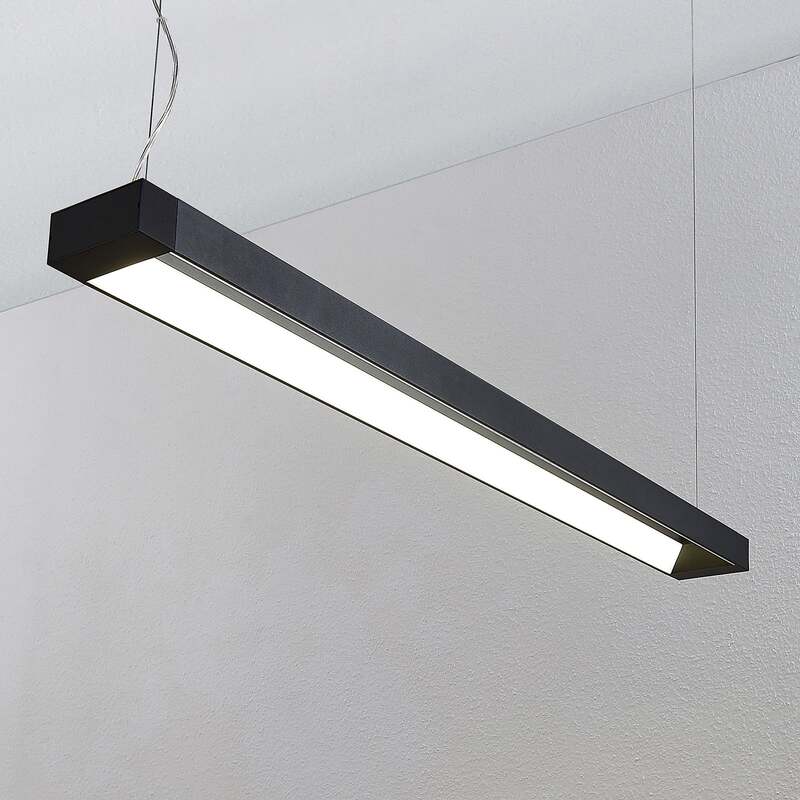 Arcchio Pendelleuchte Hängeleuchte Cuna LED Lampe schwarz 122cm Metall 3200Lumen - 4251096568547