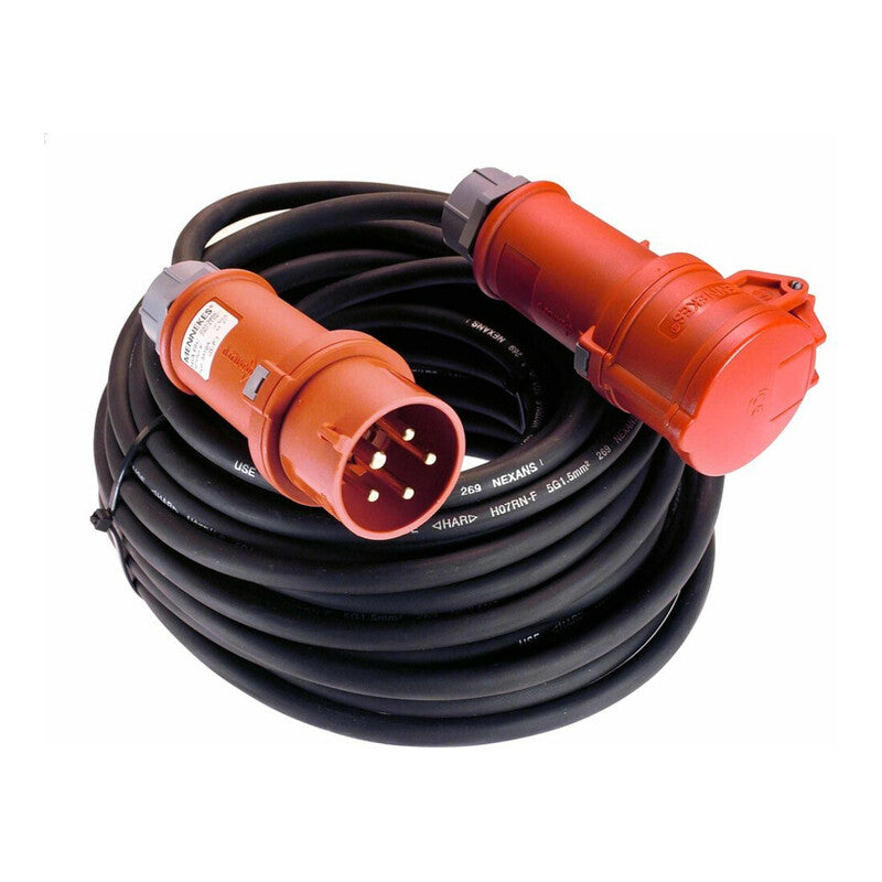 as-Schwabe CEE-Verlängerung 16A 25m H07RN-F 5G2,5 IP44 Baustellenkabel schwarz - 4011160610158