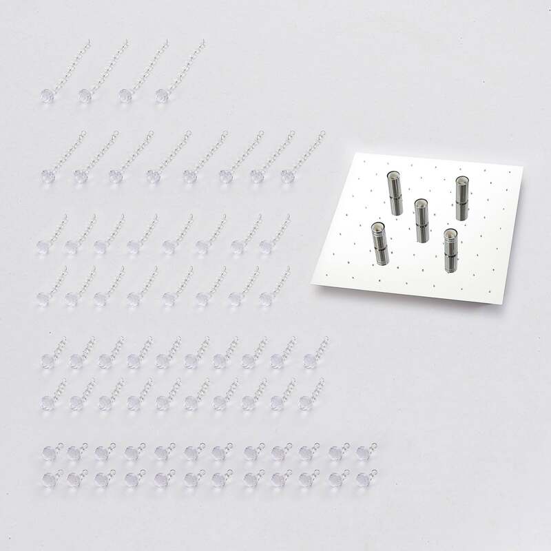 Lindby Deckenleuchte Annica LED Lampe Leuchte dimmbar chrom 42x42cm 5-flammig - 4251096535877
