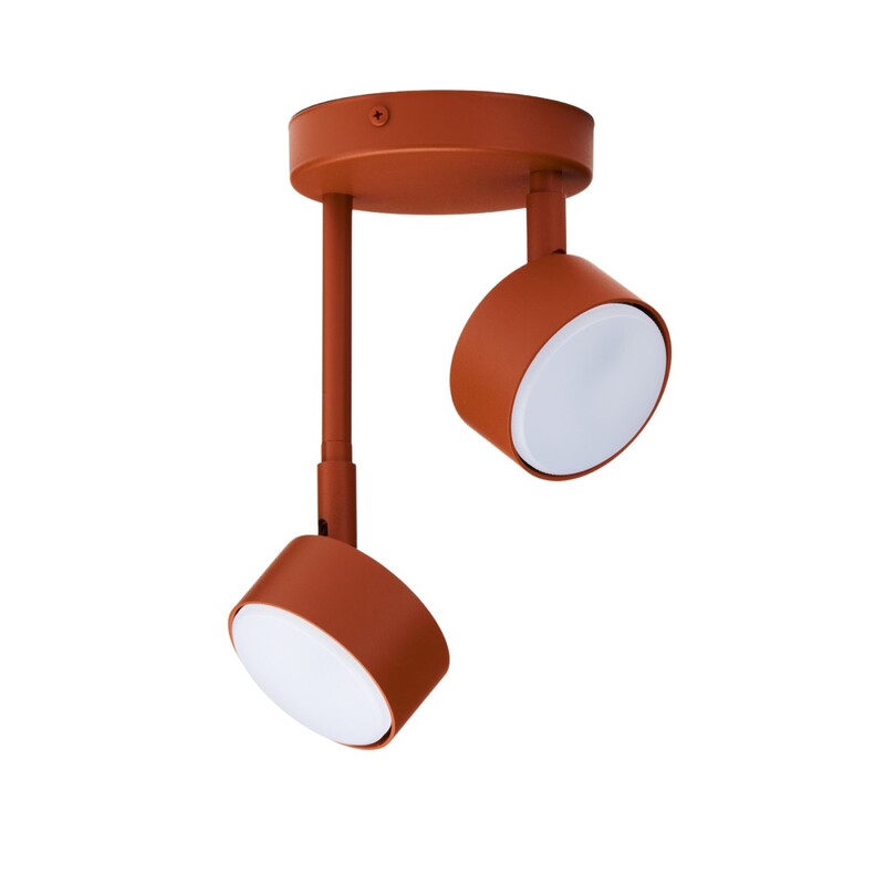 Sigma Deckenleuchte Deckenlampe NEMO Leuchte Ziegelstein Rot GX53 LED 2-flammig - 5907555378415