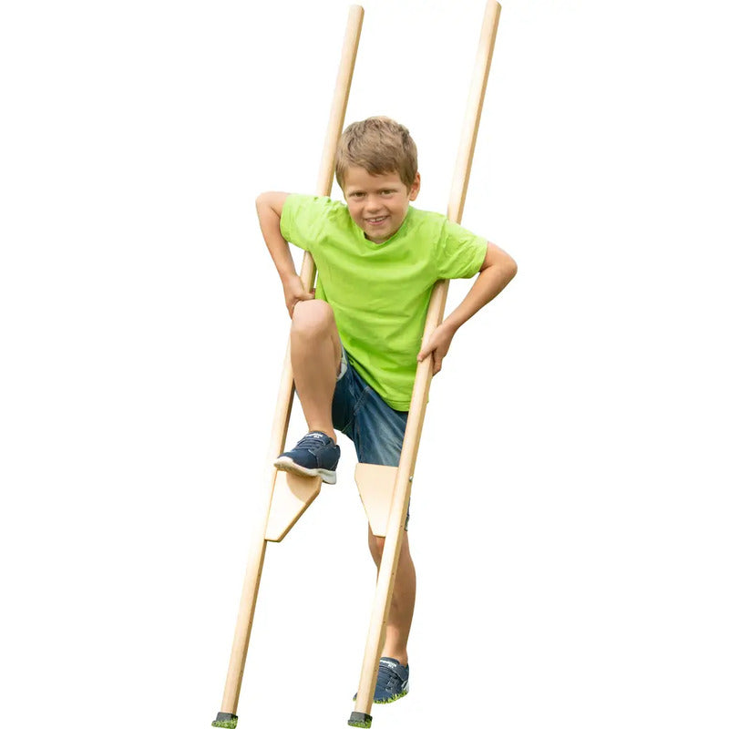 Outdoor Active Stelzen Laufstelzen Holz Kinder Verstellbar 150cm Spielgerät - 4018501079438