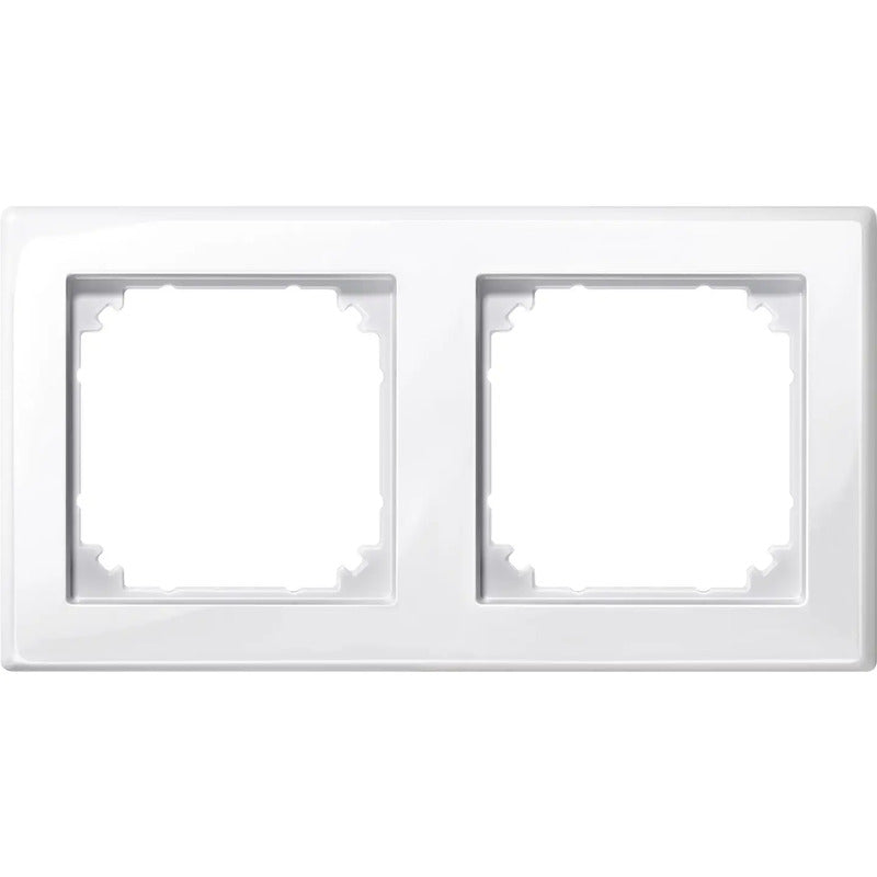 Merten Abdeckrahmen 2fach M-Smart Kunststoff polarweiß glänzend IP20 478219 1 - 4042811032975