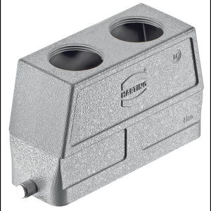B-Ware HARTING Tüllengehäuse Han B 16 B Aluminium Druckguss IP65 grau M25 1 St.