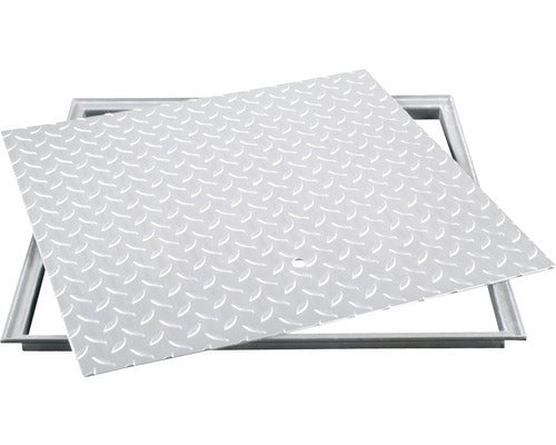 Schachtabdeckung Stahl verzinkt 610mm x 810mm Gitterrost Abdeckung begehbar - 4029176103144