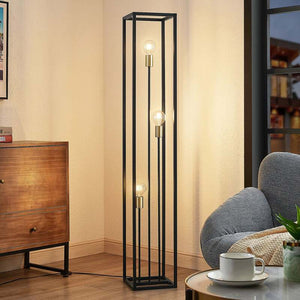 B-Ware Lindby Stehlampe Stehleuchte Tiliane LED Lampe 3-flammig schwarz 153cm hoch