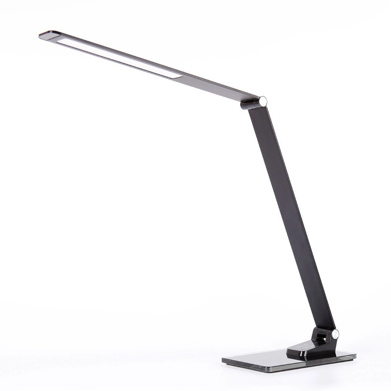 Aluminor Schreibtischleuchte Tischlampe LED Starglass Glasfuß Schwarz - 3131130365053