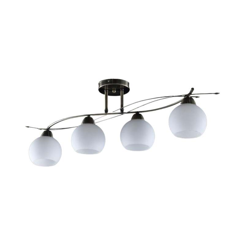 Lindby Deckenlampe Leanda LED Lampe dimmbar 4-flammig altmessing 80x13cm - 4251096517170