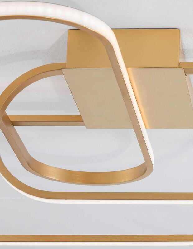 Nova Luce Deckenleuchte Deckenlampe ARTE LED Lampe Gold Warmweiß dimmbar 41 W - 5212017426031