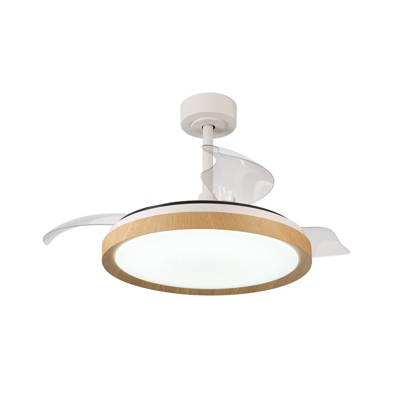 Mantra Iluminación LED-Deckenventilator Mistral Holzdekor Ø 106 cm dimmbar - 8435153288272