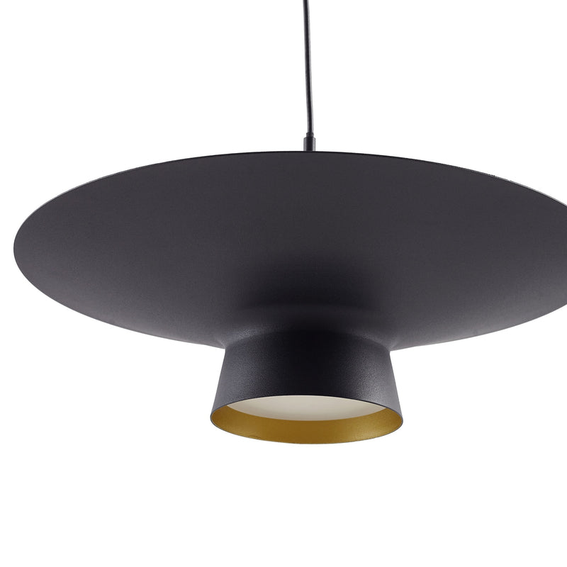 Lindby Hängeleuchte Norvind LED Pendelleuchte dimmbar schwarz 6-flammig 120x25cm - 4251911791754