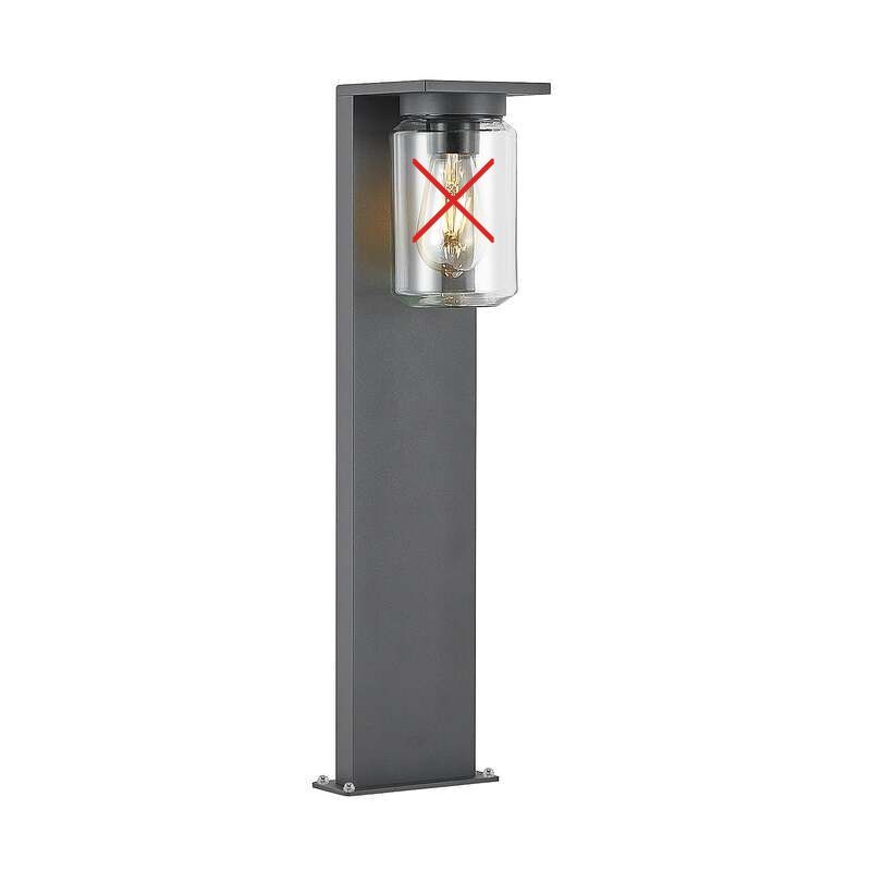 Lucande Wegeleuchte Semka LED Gartenleuchte dimmbar anthrazit 65cm Aluminium - 4251096594058